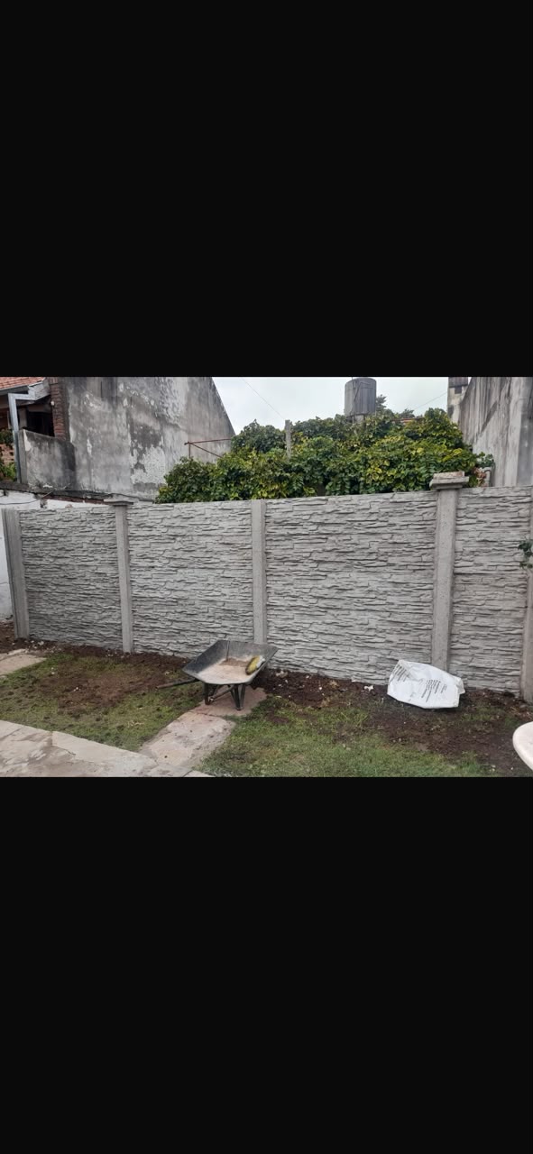 Muro premoldeado Premoldeados M.A instalado